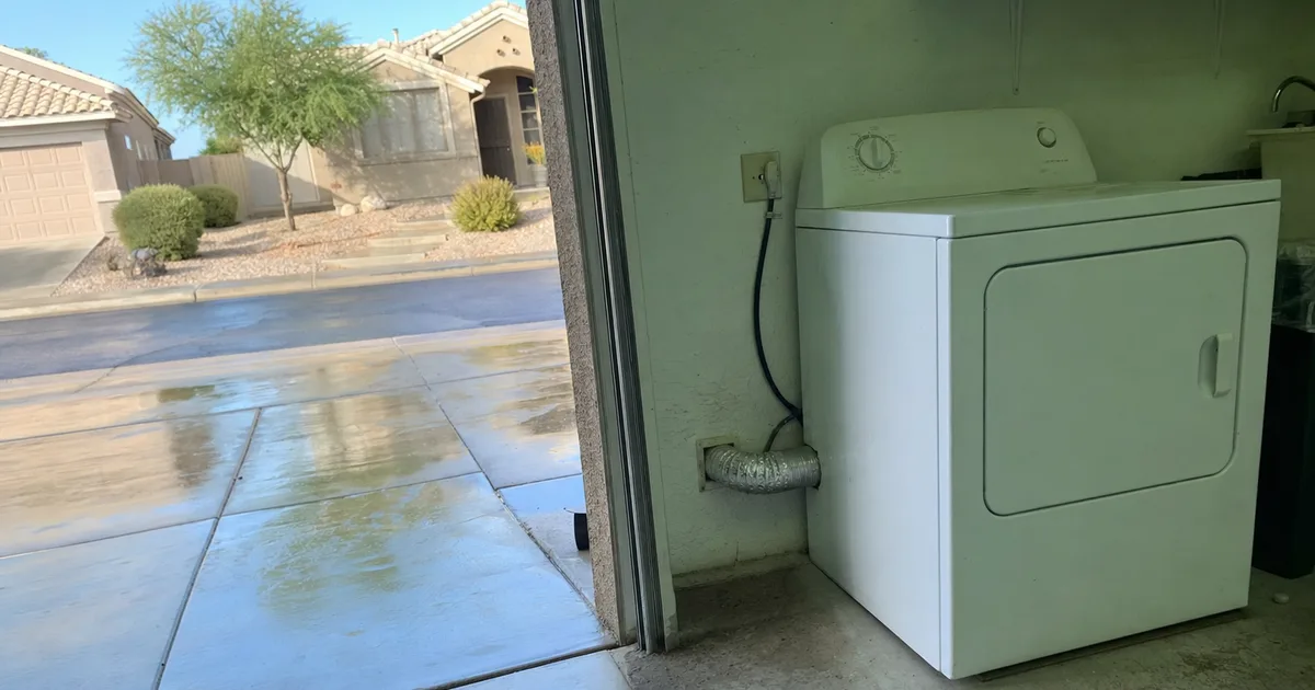 Anthem, AZ: a residential dryer vent run